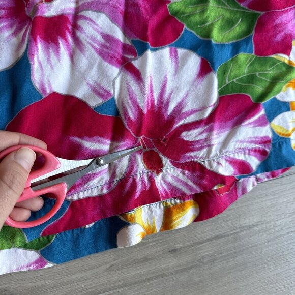 Polo Ralph Lauren Men’s‎ M Floral Hawaiian Shirt Short Sleeve Viscose Button VTG - Picture 10 of 12